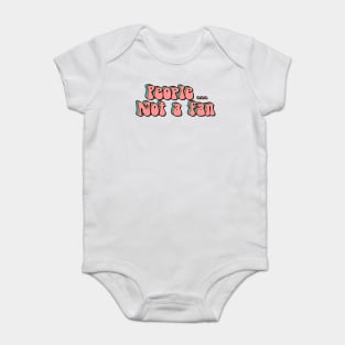 People Not A Fan Hippie Baby Bodysuit